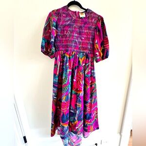 Farm Rio midi dress size small.